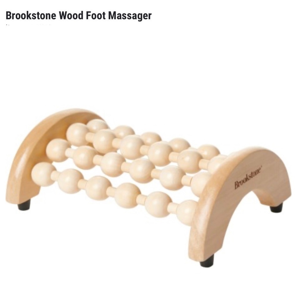 BROOKSTONE • Wooden Foot Messager